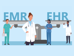 Sự khác biệt giữa EHR và EMR là gì?
